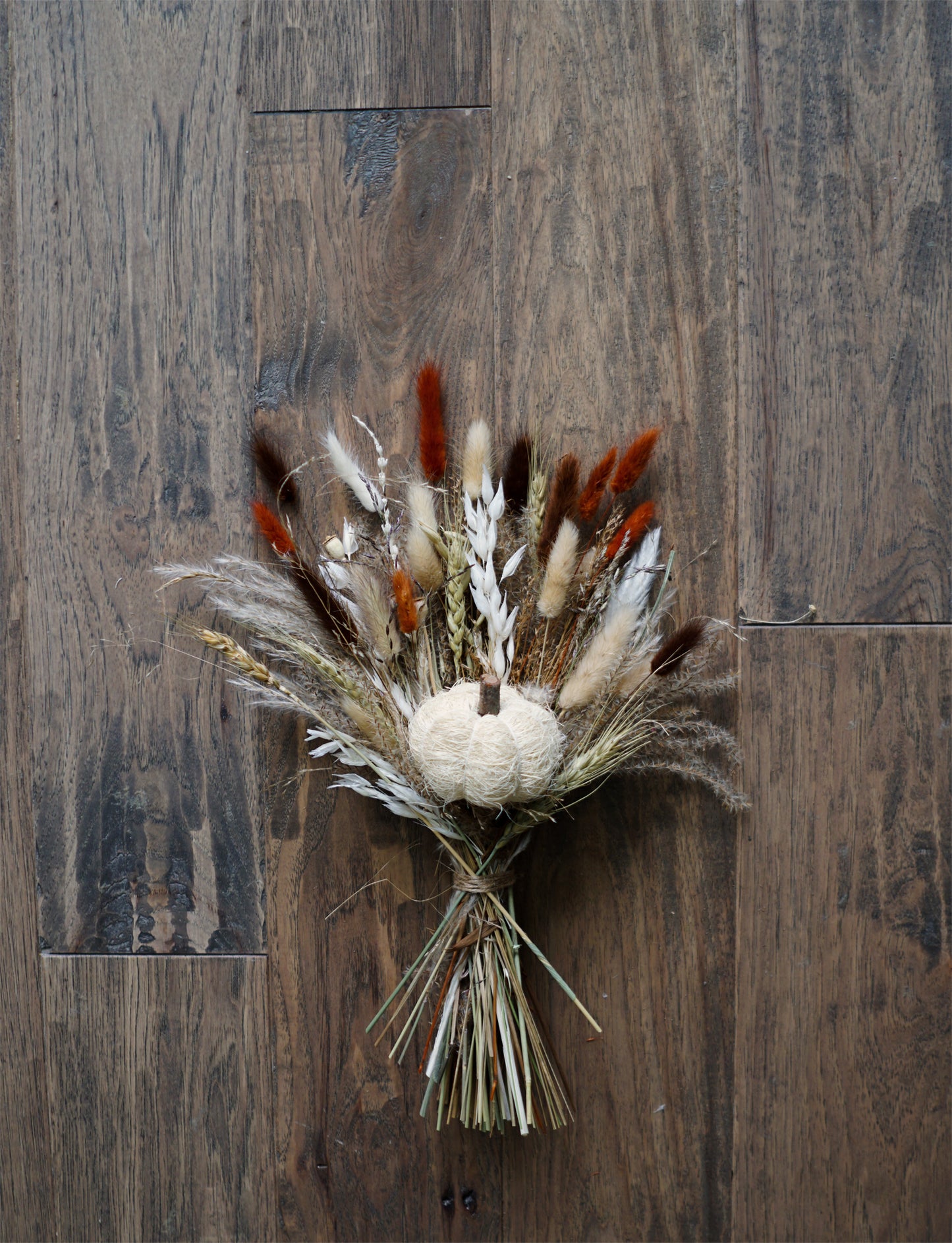 Small Pumpkin Dried Fall Bouquet
