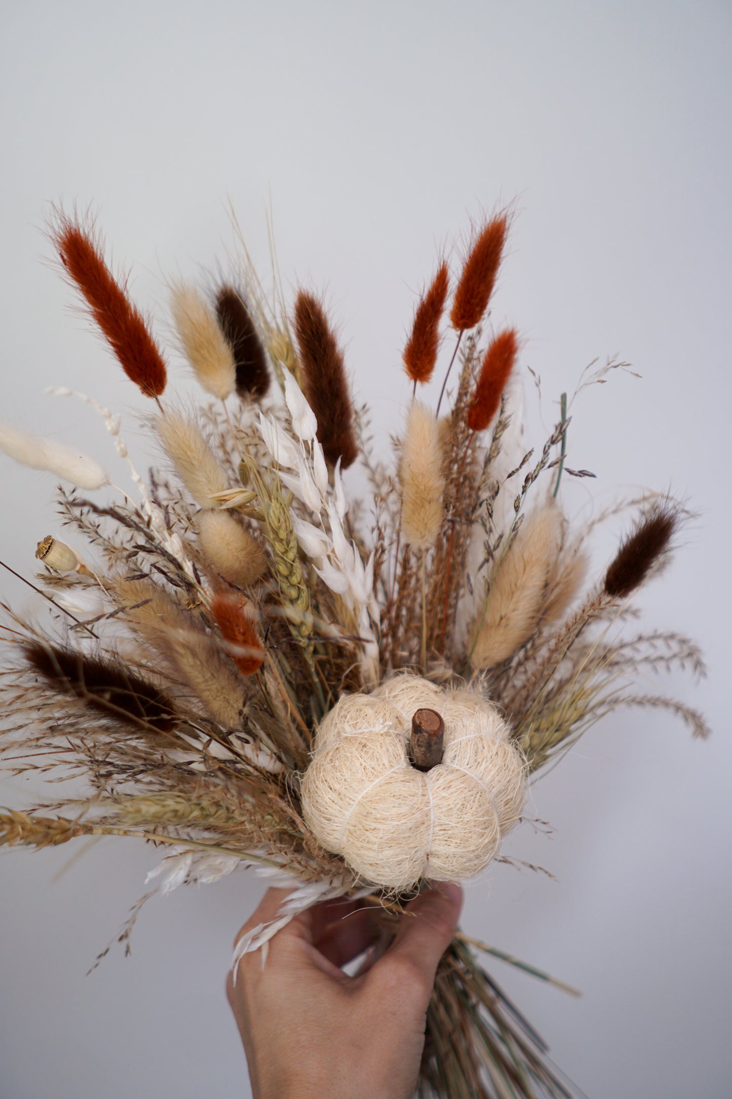 Small Pumpkin Dried Fall Bouquet