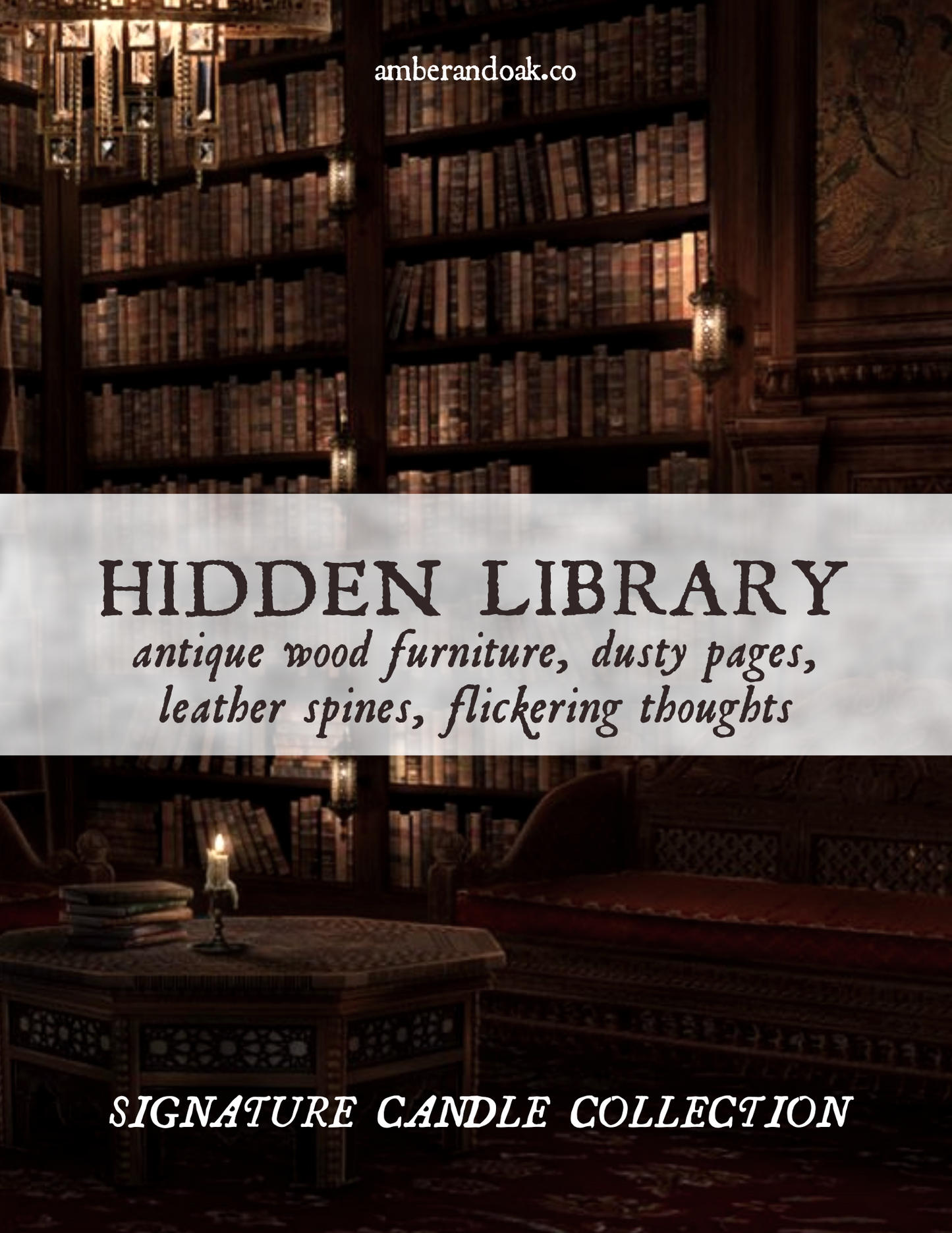 Hidden Library 7oz Candle