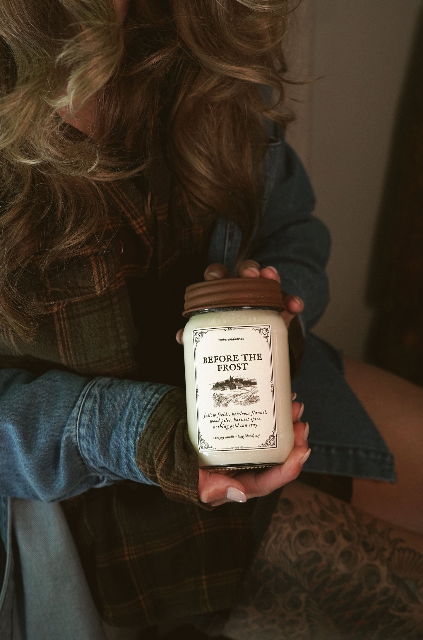 Rusty Vintage Mason Jar 12oz Candle