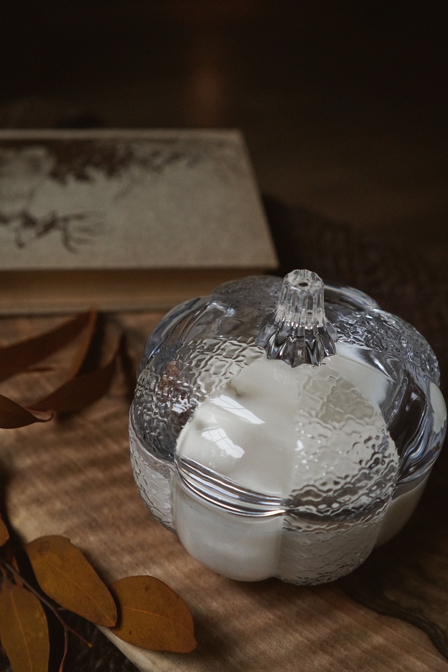 Clear Heirloom Pumpkin 8oz Candle