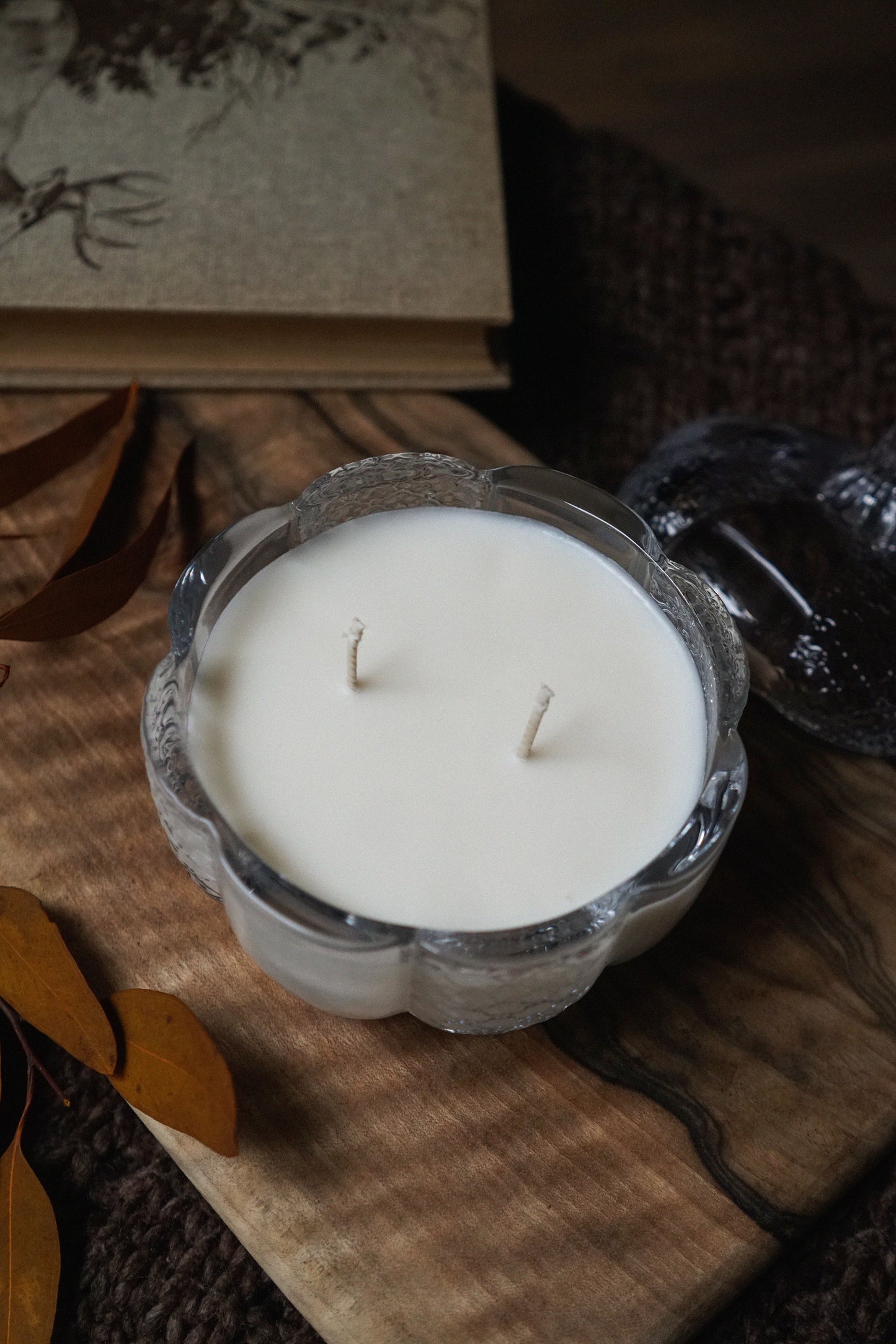 Clear Heirloom Pumpkin 8oz Candle