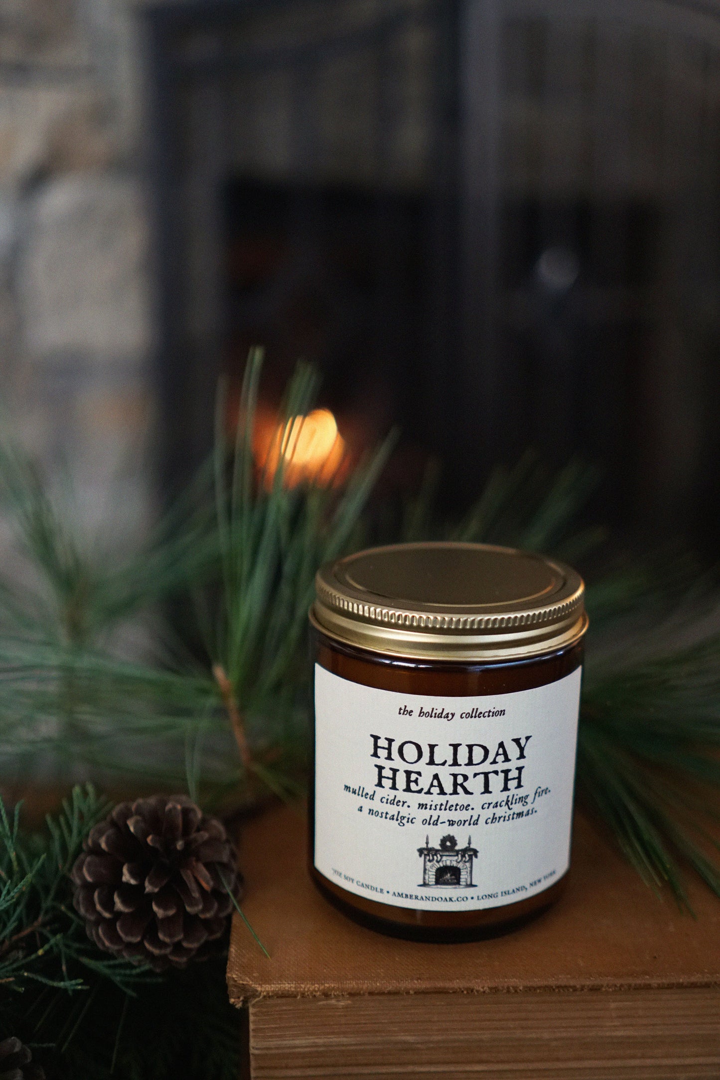 Holiday Hearth 7oz Soy Candle