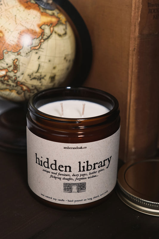 Hidden Library Double Wick 12 oz Candle