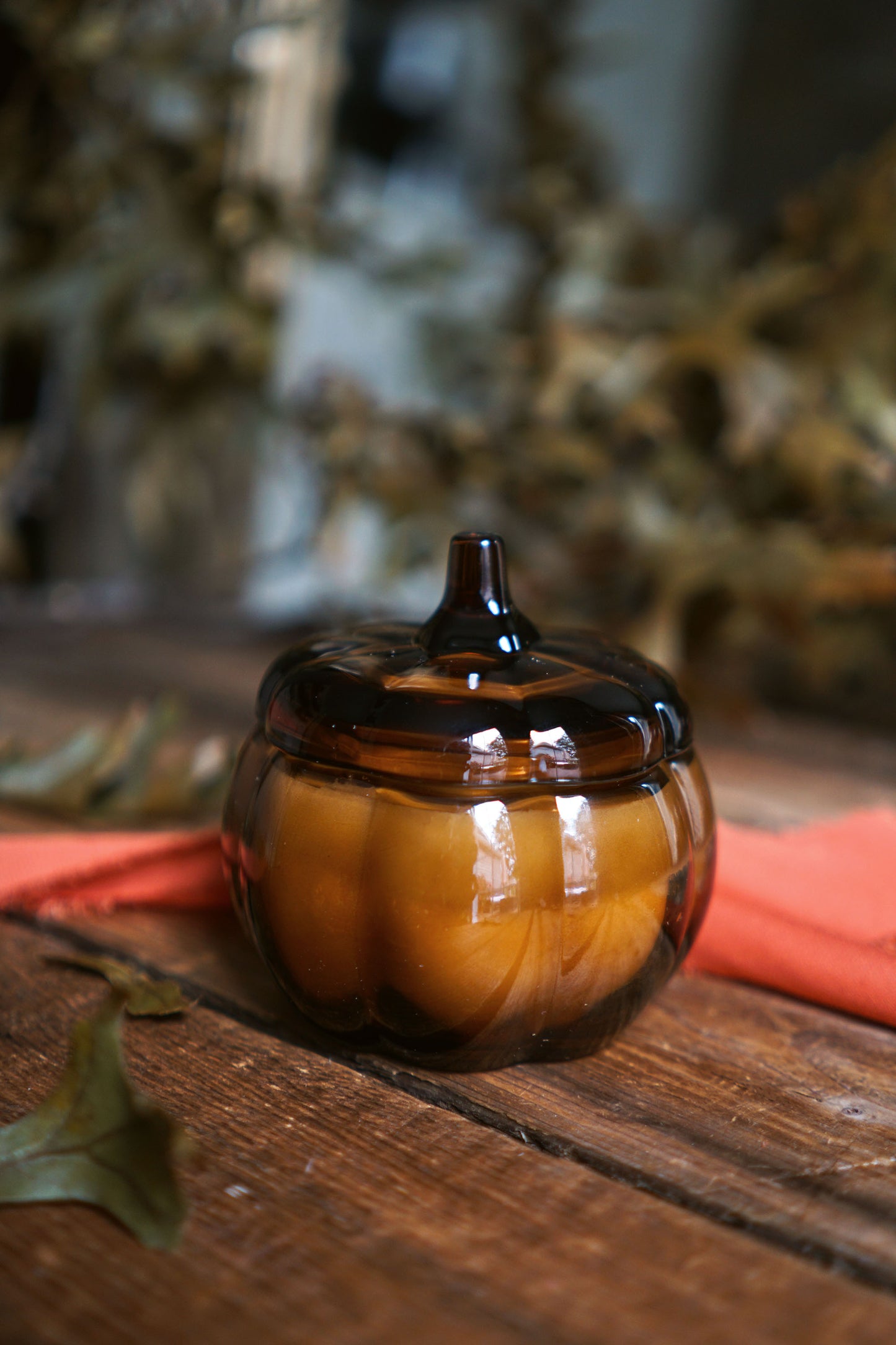 Mini Amber Pumpkin 4oz Candle