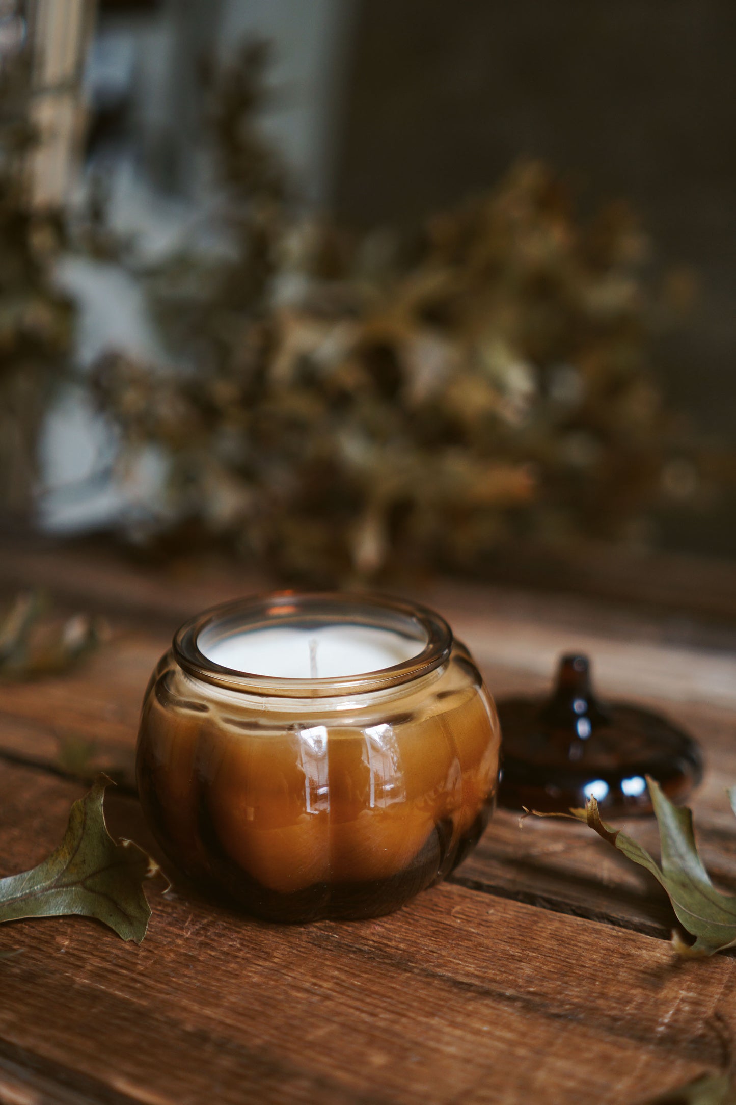 Mini Amber Pumpkin 4oz Candle