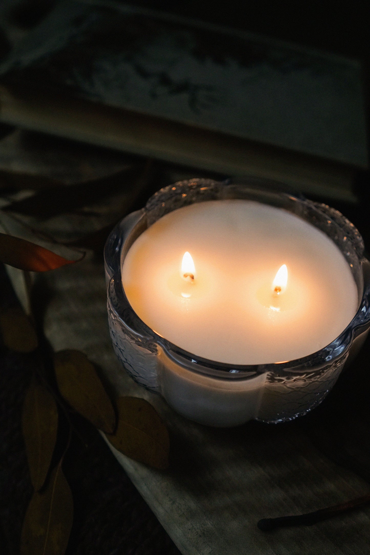 Clear Heirloom Pumpkin 8oz Candle