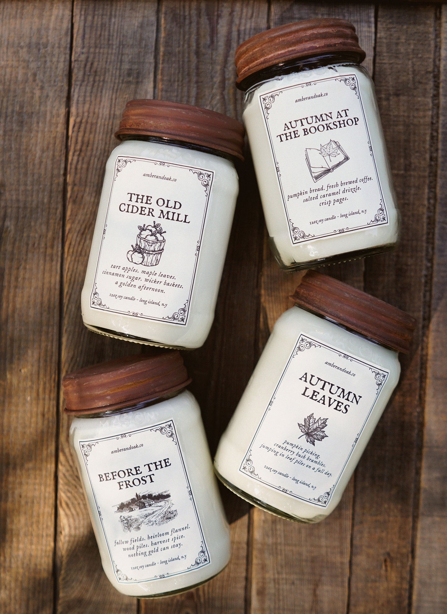 Rusty Vintage Mason Jar 12oz Candle